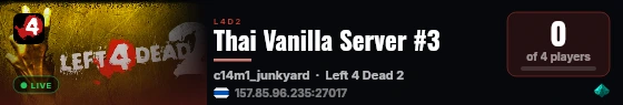 Thai Vanilla Server #3 live status badge