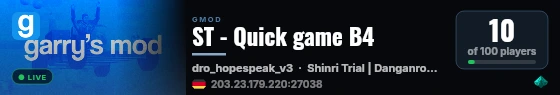 ST - Quick game B4 live status badge