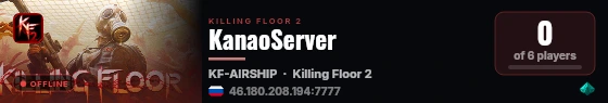 KanaoServer live status badge