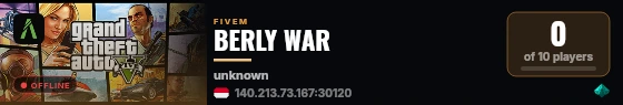 BERLY WAR live status badge