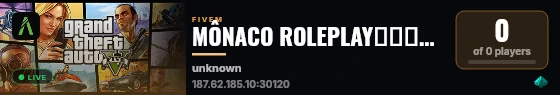 MÔNACO ROLEPLAY▬▬▬↭➔INAUGURAÇÃO AGORA! São Paulo 👻  | 🎮 https://discord.gg/monaco_br live status badge