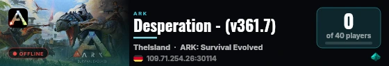 Desperation - (v361.7) live status badge