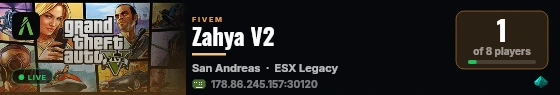 Zahya V2 live status badge