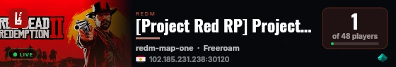[Project Red RP] Project Red RP live status badge