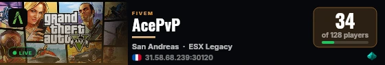 AcePvP live status badge
