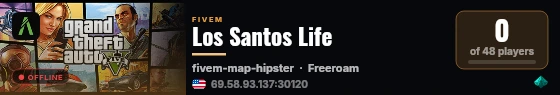 Los Santos Life live status badge