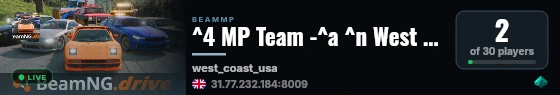 ^4 MP Team -^a ^n West Coast USA [RU] live status badge