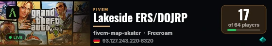 Lakeside ERS/DOJRP live status badge