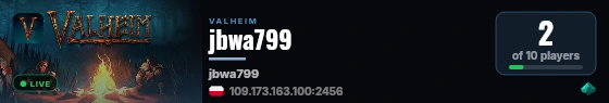 jbwa799 live status badge