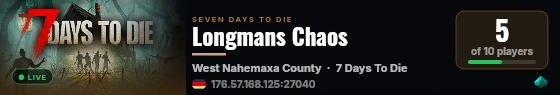 Longmans Chaos live status badge