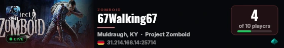 67Walking67 live status badge