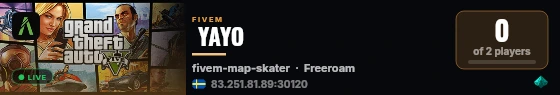  YAYO live status badge