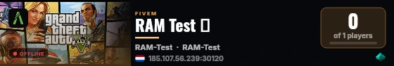 RAM Test ♪ live status badge