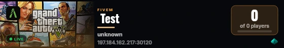 Test live status badge