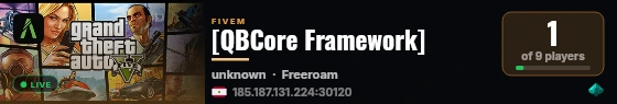 [QBCore Framework]  live status badge
