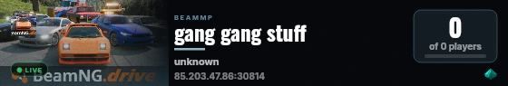 gang gang stuff live status badge