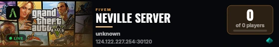 NEVILLE SERVER live status badge
