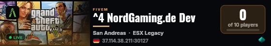 ^4 NordGaming.de Dev live status badge