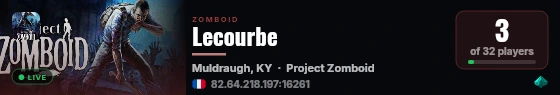 Lecourbe live status badge