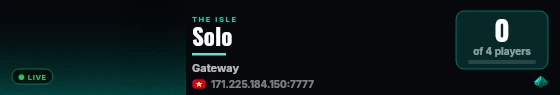 Solo live status badge