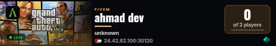 ahmad dev live status badge