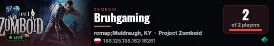Bruhgaming live status badge