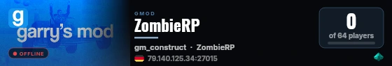 ZombieRP live status badge