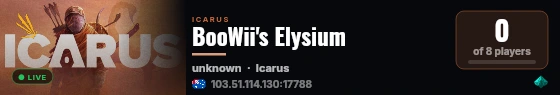 BooWii's Elysium live status badge