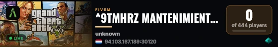 ^9TMHRZ MANTENIMIENTO 20 DIAS live status badge