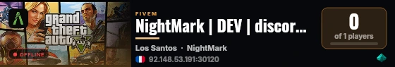 NightMark | DEV | discord.gg/NightMark live status badge
