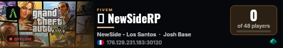 💜 NewSideRP live status badge