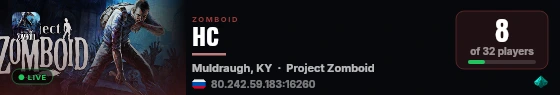 HC live status badge