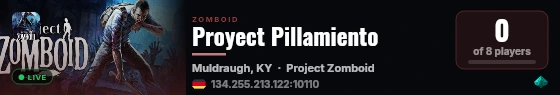 Proyect Pillamiento live status badge