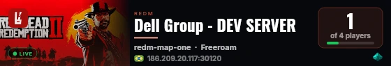 Dell Group - DEV SERVER live status badge