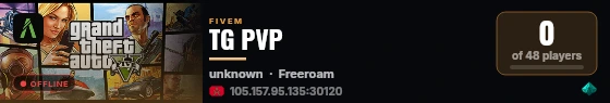 TG PVP live status badge