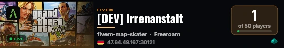 [DEV] Irrenanstalt live status badge