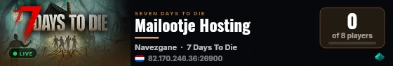 Mailootje Hosting live status badge