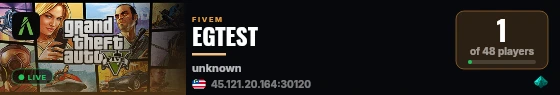 EGTEST live status badge