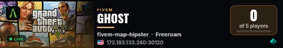 GHOST live status badge