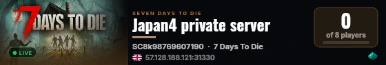 Japan4 private server live status badge