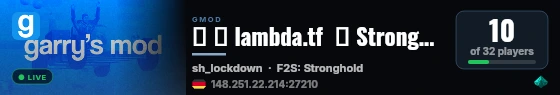 ► λ lambda.tf  ▌ Stronghold ▌ HyperDL | Unboxing | CS2 S live status badge