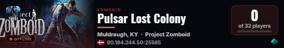 Pulsar Lost Colony live status badge