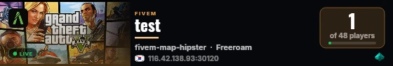test live status badge