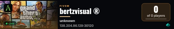 bertzvisual ® live status badge