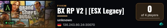 BX RP V2 | [ESX Legacy] live status badge