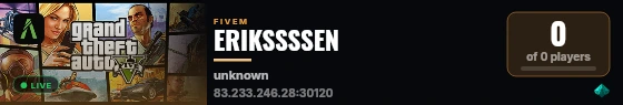 ERIKSSSSEN live status badge