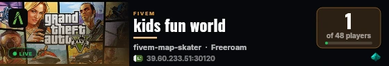 kids fun world live status badge