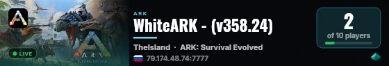 WhiteARK - (v358.24) live status badge