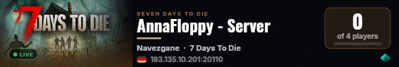 AnnaFloppy - Server live status badge