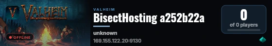 BisectHosting a252b22a live status badge